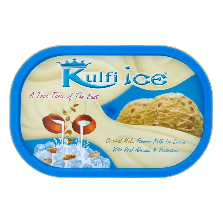 Original Malai Flavour Kulfi Ice Cream with Real Almonds & Pistachios 1L