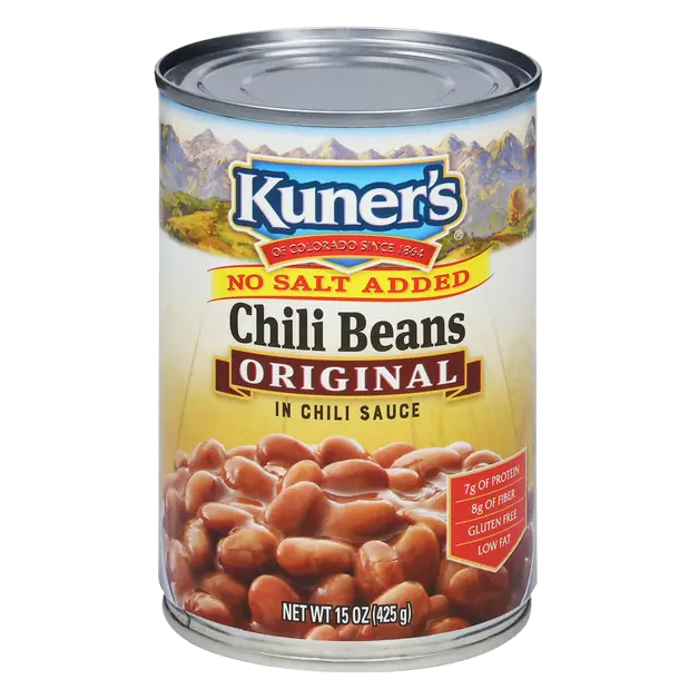 Kuner's No Salt Added Original Chili Beans in Chili Sauce