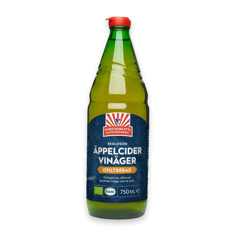 Äppelcidervinäger Ofiltrerad 750ml KRAV