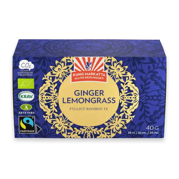 Ginger Lemon Ingefära Citrongräs Rooibos Te