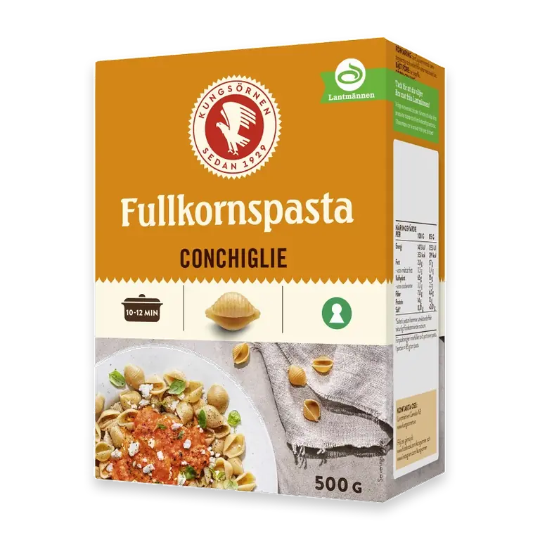Conchiglie Fullkornspasta 500g