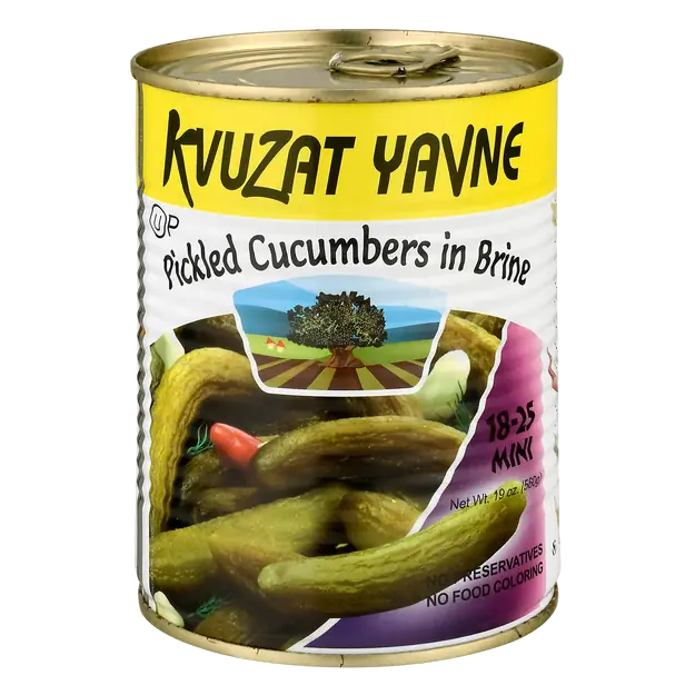 Kvuzat Yavne Pickled Cucumbers, In Brine