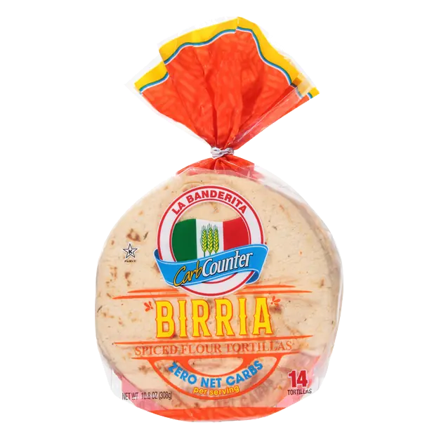 Carb Counter Birria Spiced Flour Tortillas 4.5 Inch - 14 ct