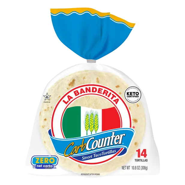 Carb Counter Keto Street Taco Flour Tortillas 5 Inch - 16 ct