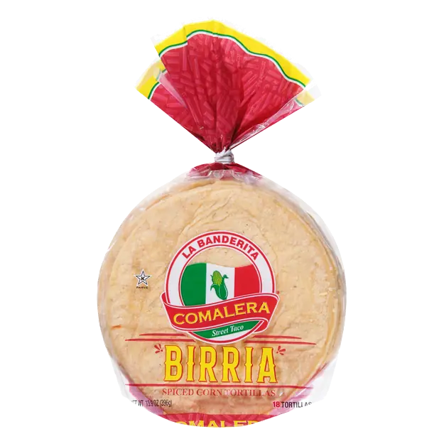 Comalera Birria Spiced Corn Tortillas 4.5 Inch - 18 ct