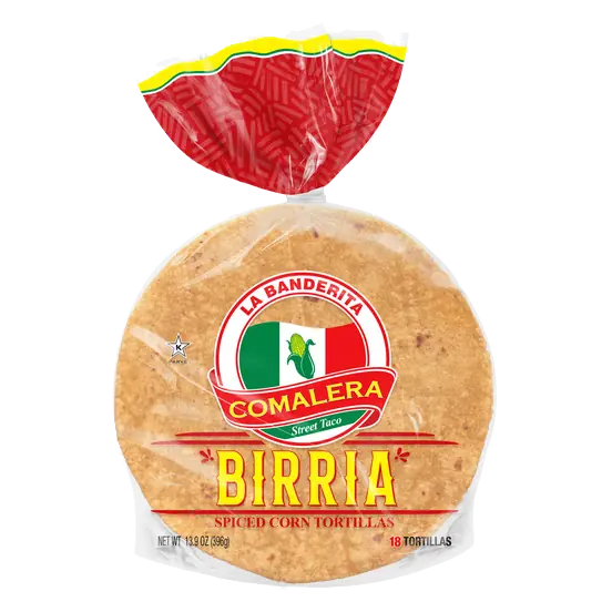 La Banderita Comalera Birria Spiced Tortillas, 18Ct