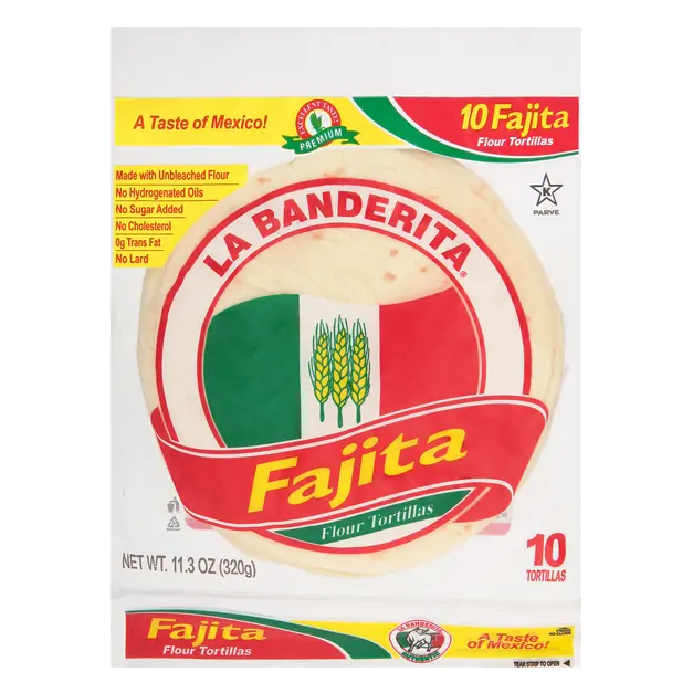 Fajita Flour Tortillas 6 Inch - 10 ct