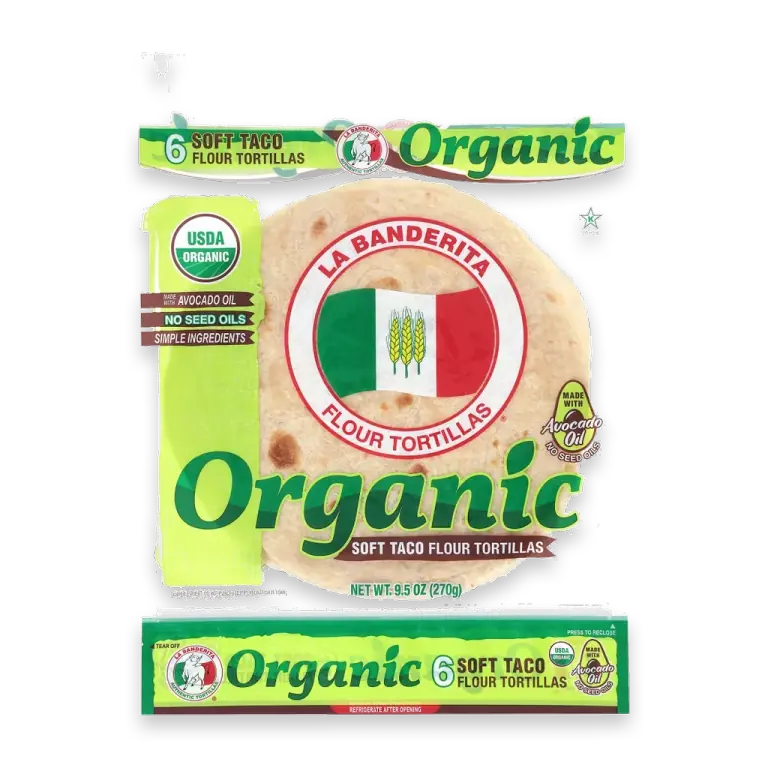 Organic Soft Taco Flour Tortillas 6ct