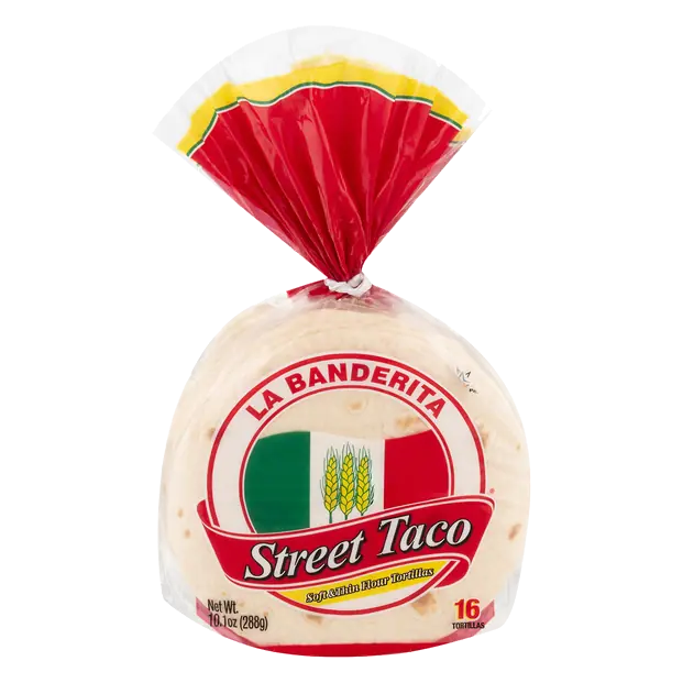 Street Taco Soft & Thin Flour Tortillas 4.5 Inch - 16 ct
