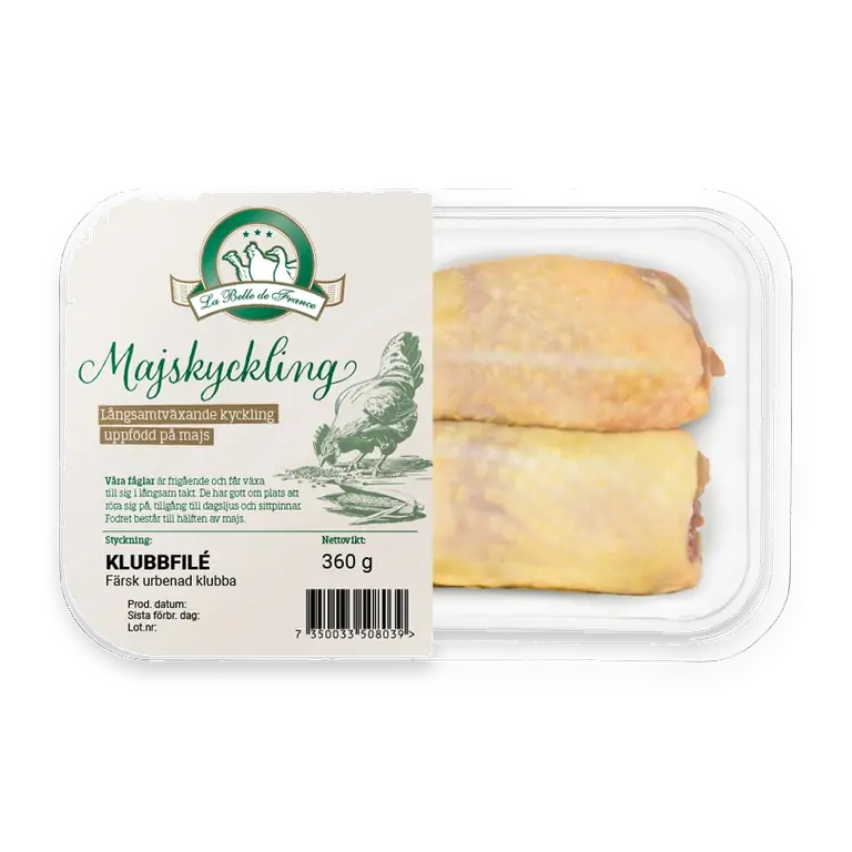 Majskyckling Klubbfilé Färsk 360g