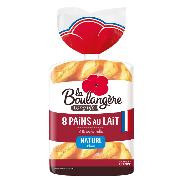 La Boulangère 8 Nature Plain Brioche Rolls 280g