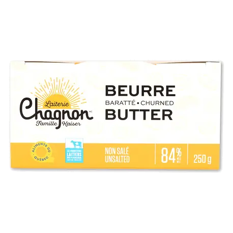 Butter 84% Churned Unsalted 250 g