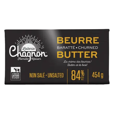 Laiterie Chagnon Churned Butter Unsalted 454 g