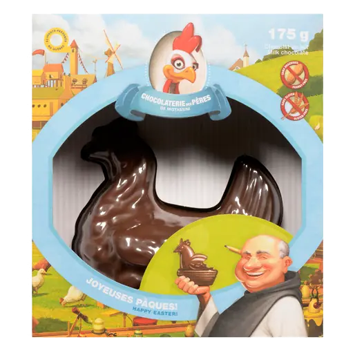 Chocolaterie Des Pères De Mistassini Milk Chocolate Hollow Happy Easter 175 g