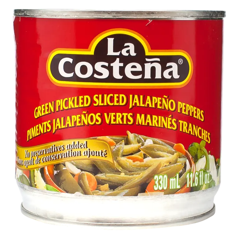 Pickled Sliced Peppers Green Jalapeno 330 ml