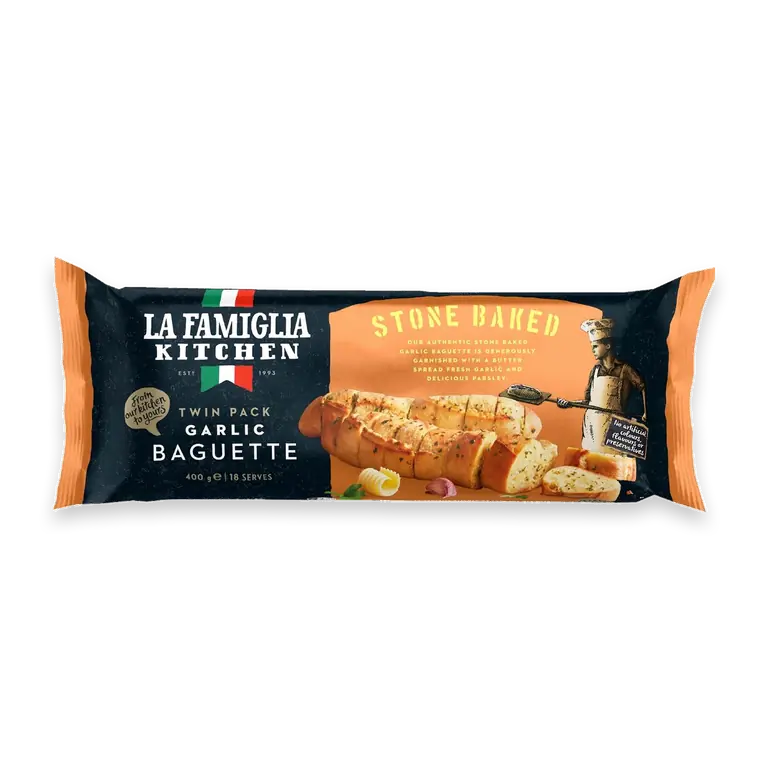 Stone Baked Garlic Baguette Twin Pack