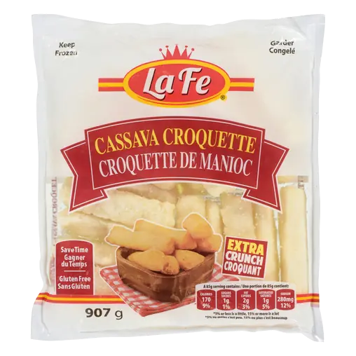 Gluten-Free Frozen Cassava Croquette 907 g