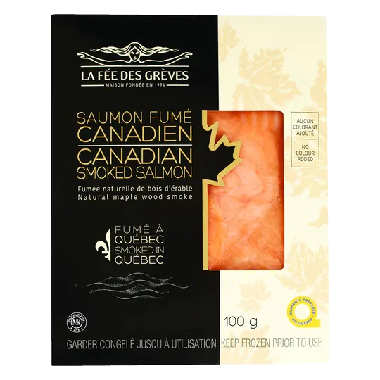 Frozen Smoked Salmon Canadian 100 g
