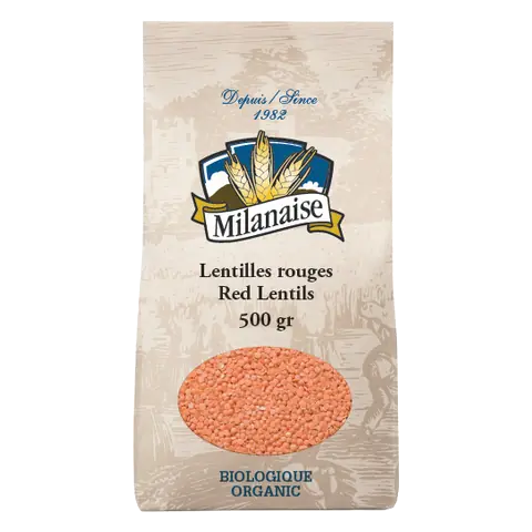 Organic Red Lentils 500 g