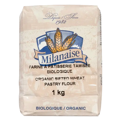 Organic Pastry Flour Sifted Wheat 1 kg