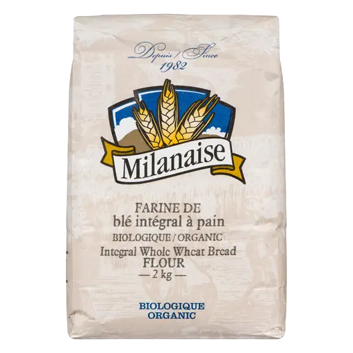 Milanaise Organic Flour Integral Whole Wheat Bread 2 kg