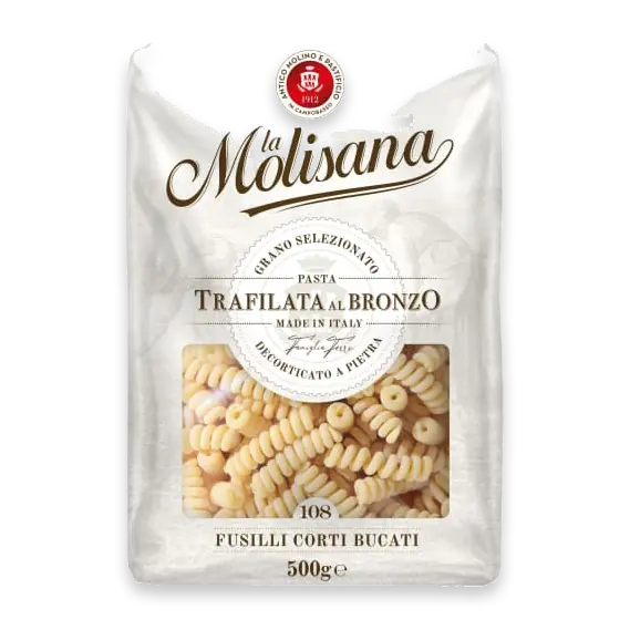 Fusilli Corti Bucati Trafilata Al Bronzo