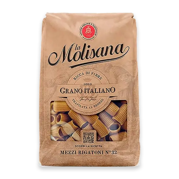 Mezzi Rigatoni Fullkorn Pasta
