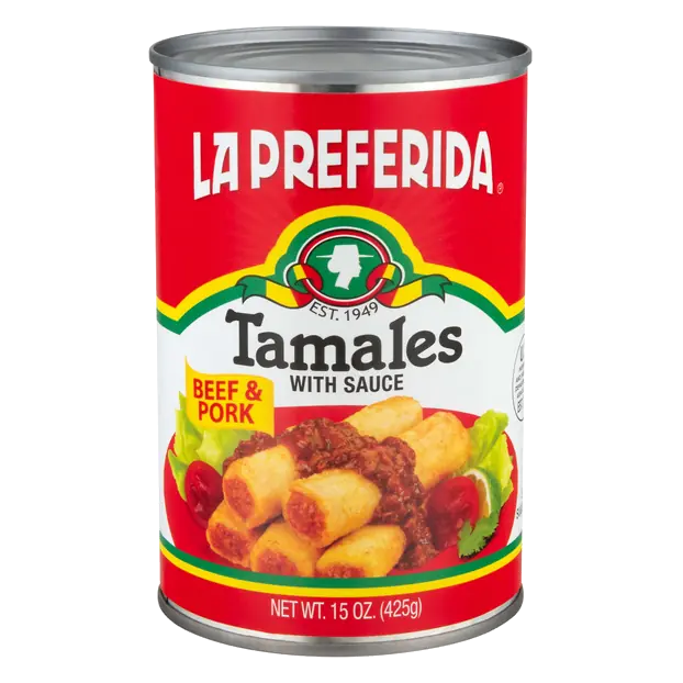 Beef & Pork Tamales with Sauce
