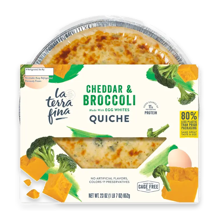 Cheddar & Broccoli Quiche