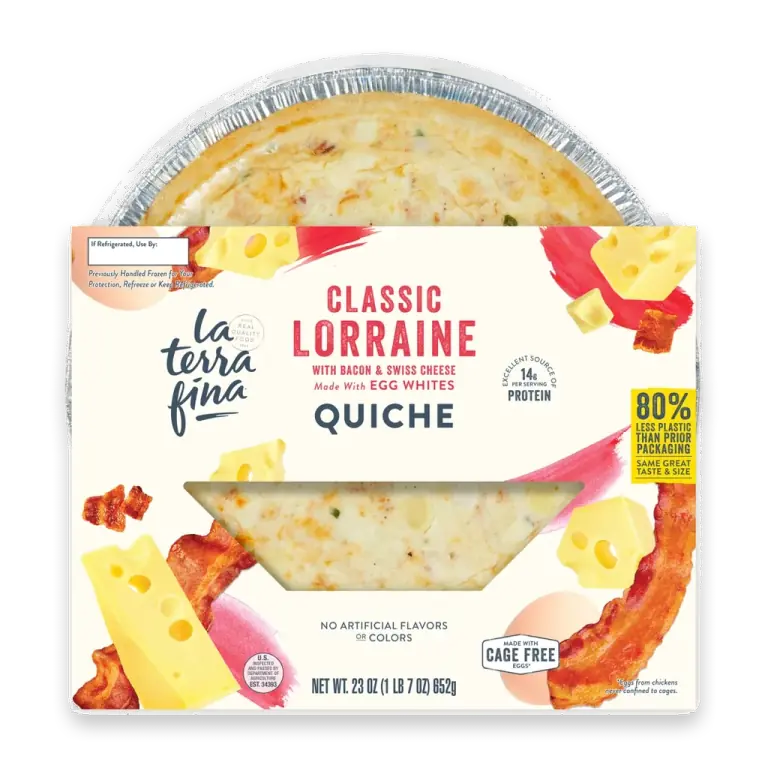 Classic Lorraine Quiche with Bacon and Swiss Cheese