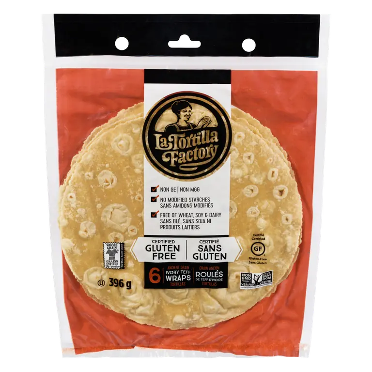Gluten-Free Wrap Ivory Teff 6 x 66 g