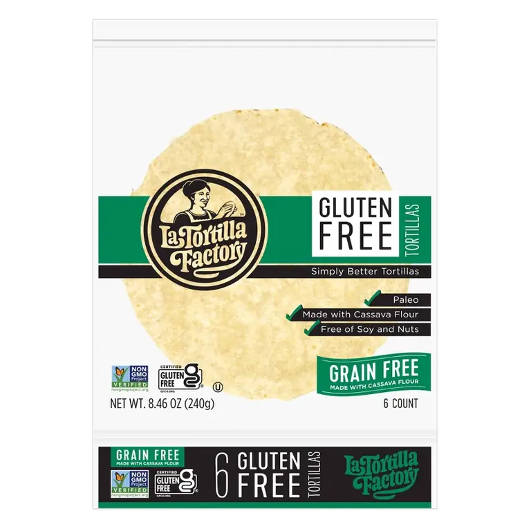 La Tortilla Gluten Free Tortillas, 8.46oz / 6ct