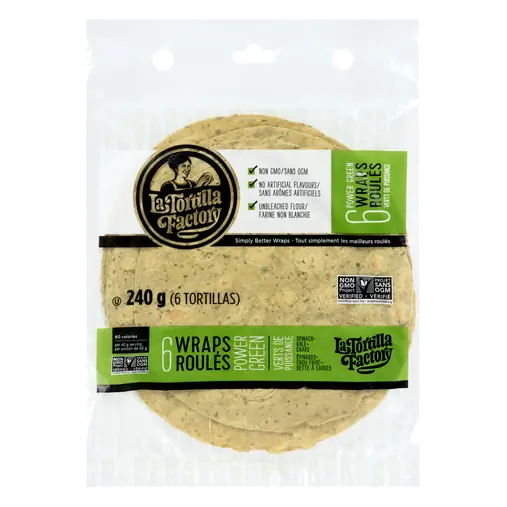 Tortilla Power Green 6 Wraps 240 g