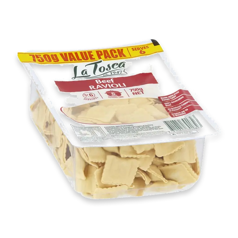 Fresh Filled Pasta Beef Ravioli Value Pack