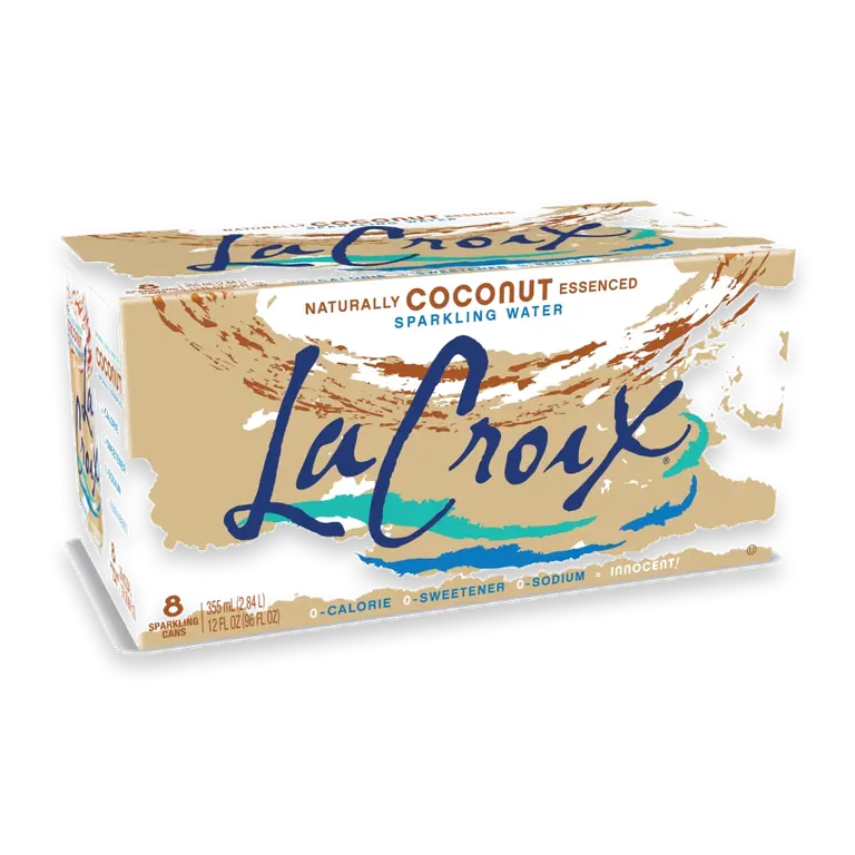 Coconut Flavored Sparkling Water Cans