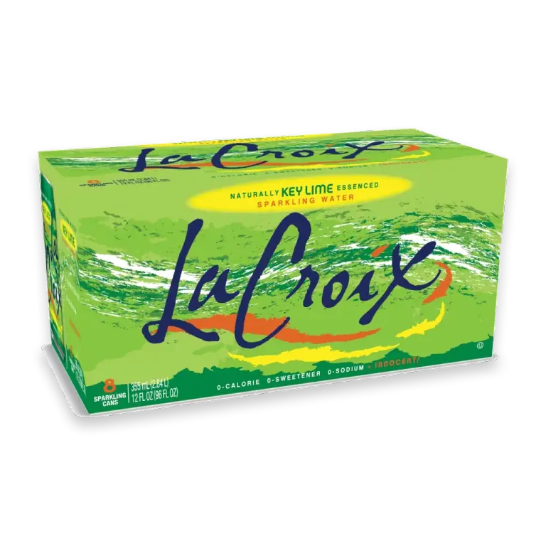 Key Lime Flavored Sparkling Water Cans