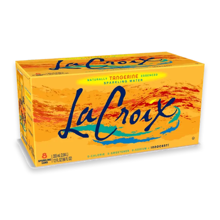 Tangerine Flavored Sparkling Water Cans