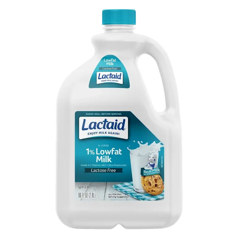 Lactaid Lactose Free 1% Low Fat Milk, 96oz: Certified Gluten-Free