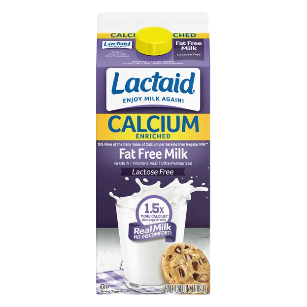 Lactose Free Calcium Enriched Fat Free Milk