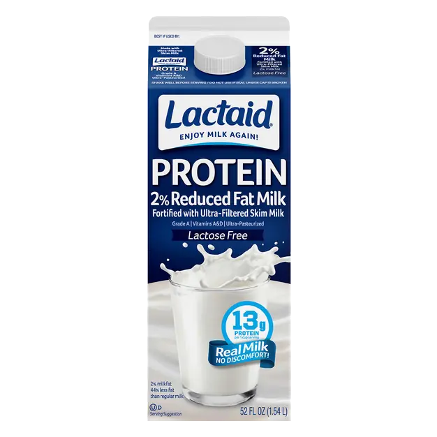 Lactose Free Protein 2% Reduced Fat Milk