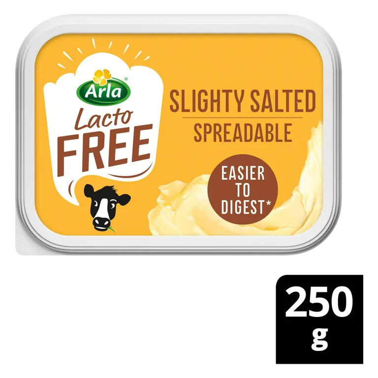 Arla Lactofree Slightly Salted Spreadable Blend of Butter & Rapeseed Oil 250g