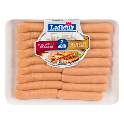 Sausage Beef Pork Maple 675 g