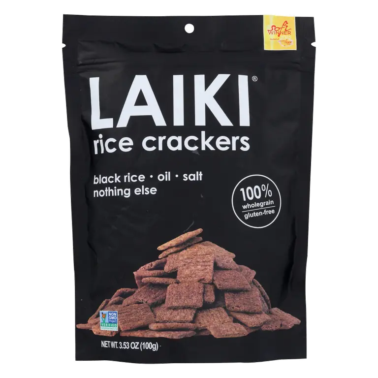 Black Rice with Sea Salt Rice Crackers