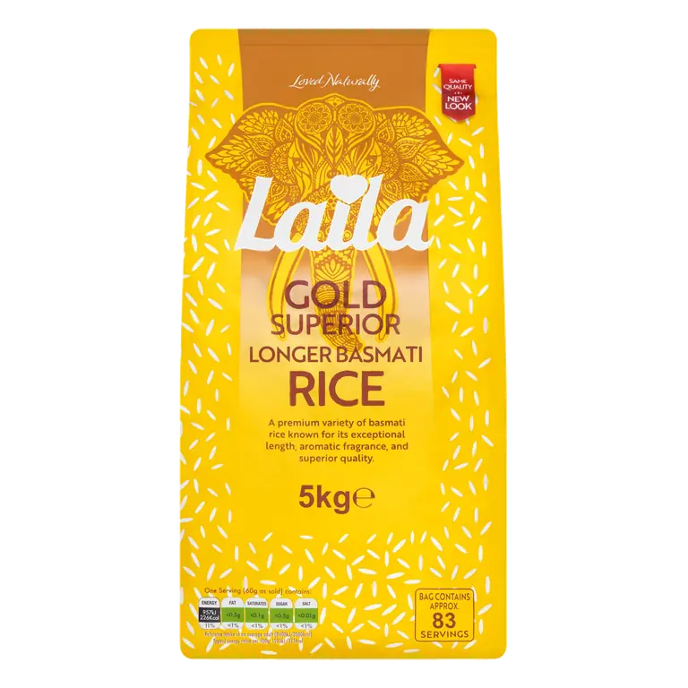 Laila Gold Superior Longer Basmati Rice 5kg