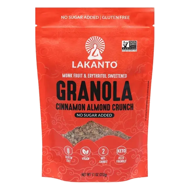 No Sugar Added Cinnamon Almond Crunch Granola