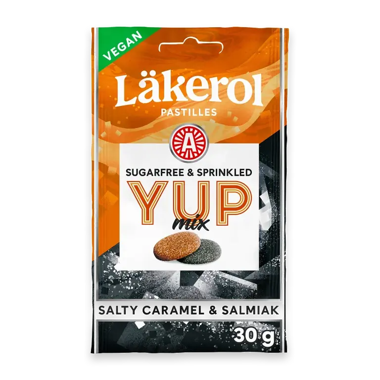 Pastiller YUP Mix Salt karamell & salmiak 30g