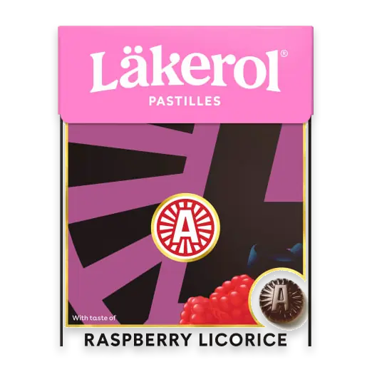 Raspberry Licorice Big Pack Halstablett