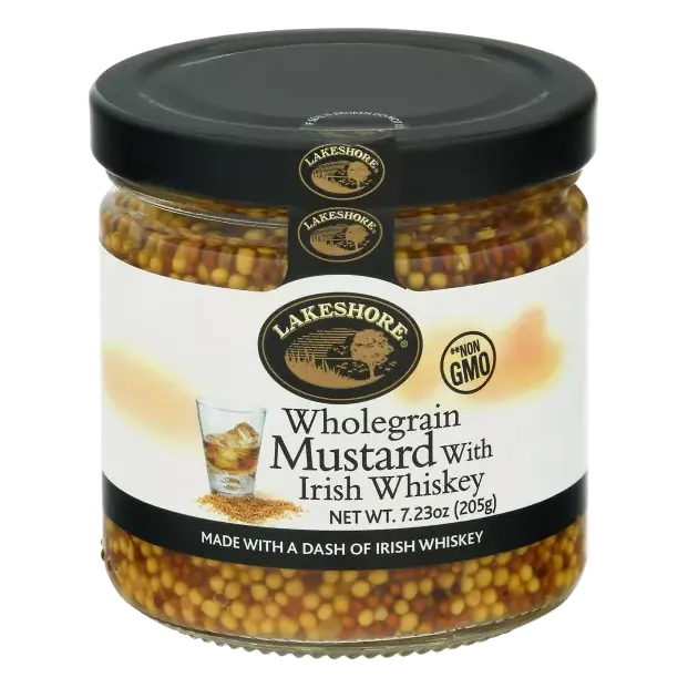 Mustard with Irish Whiskey, Whole Grain