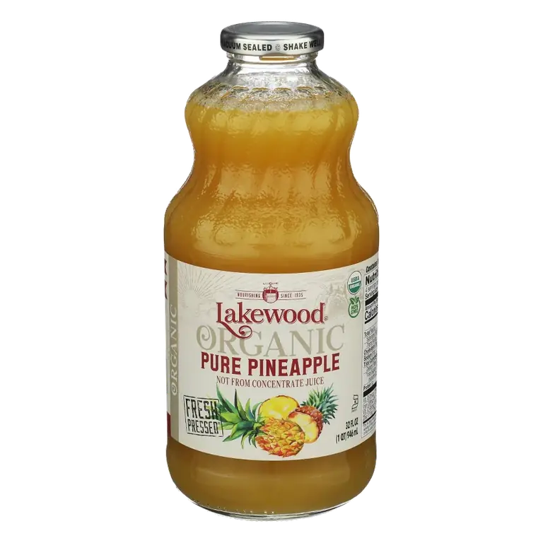 Lakewood Pure Pineapple Juice, 32 fl oz