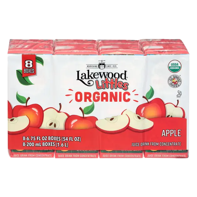 Littles Organic Apple Juice Drink Boxes from Concentrate - 8 pk